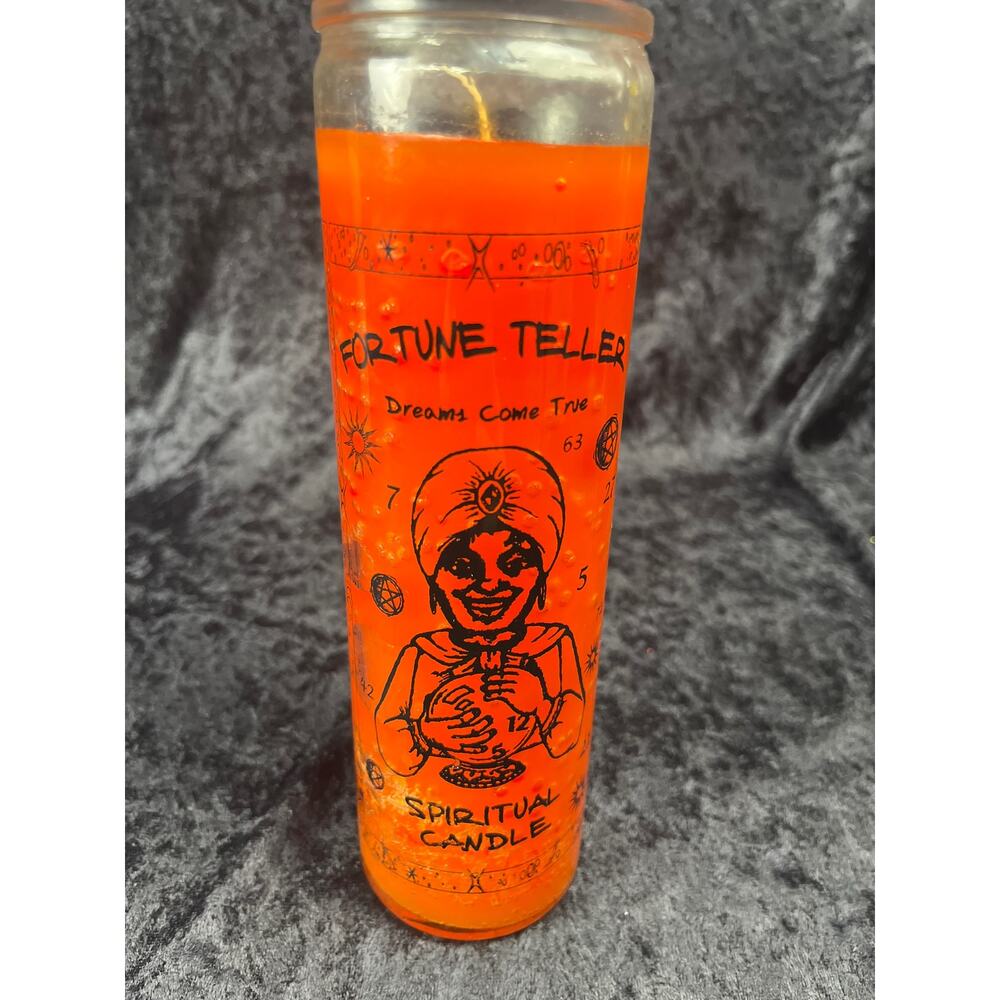 Orange Fortune Teller 7-Day Spiritual Candle